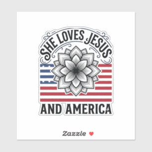 Patriotic Christian Flower Vintage T-Shirt