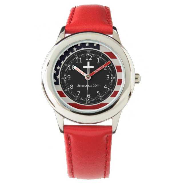 Patriotic Christian Kids Watch (Front)