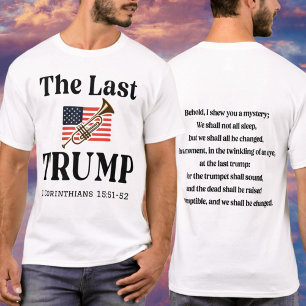 Patriotic Christian Trump Rapture Bible Verse T-Shirt