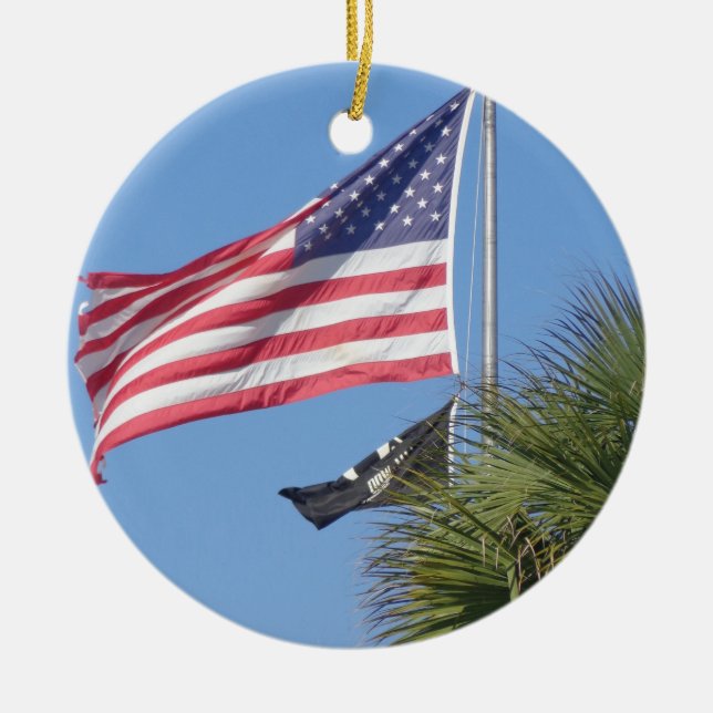 Patriotic Christmas ornament (Front)