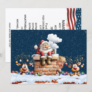 Patriotic Christmas - See Back ... Invitation