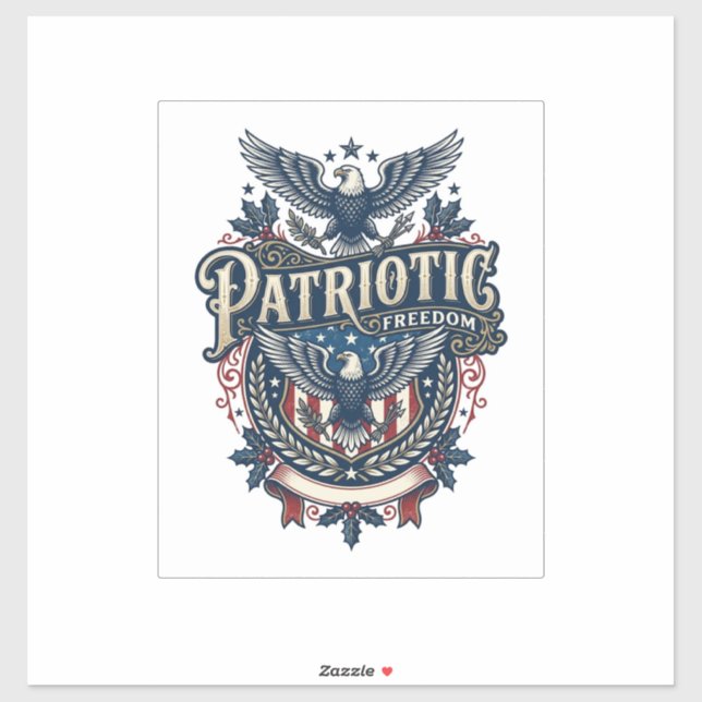 Patriotic Christmas Vector Graphic Tee (2) (Sheet)