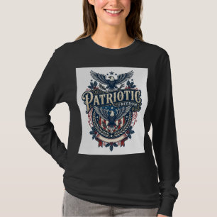 Patriotic Christmas Vector Graphic Tee (2)