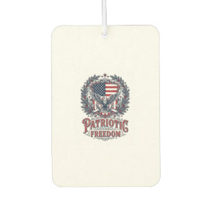 Patriotic Christmas Vector Graphic Tee Car Air Freshener