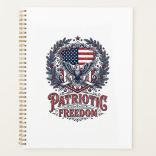 Patriotic Christmas Vector Graphic Tee Planner