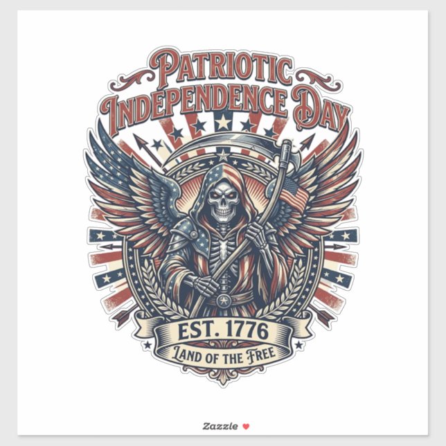 Patriotic Chrome Reaper Dark Patriot Skeleton & Re (Sheet)