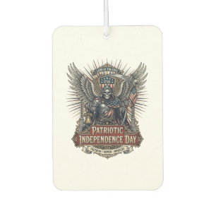 Patriotic Chrome Reaper Dark Patriot Skeleton & Re Car Air Freshener