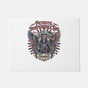 Patriotic Chrome Reaper Dark Patriot Skeleton & Re Doormat
