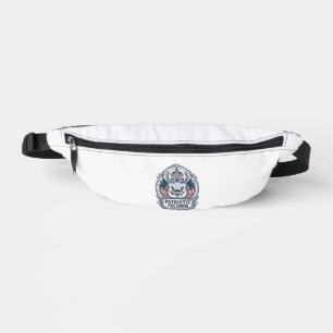Patriotic Church Camp Vector Graphic Tee Bum Bags