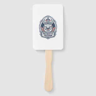 Patriotic Church Camp Vector Graphic Tee Hand Fan