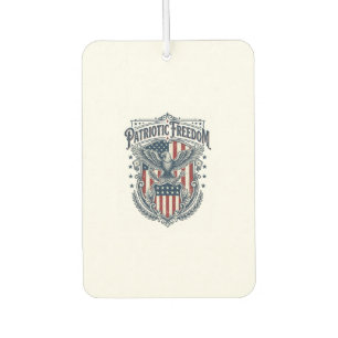 Patriotic City Pride Series Vector Graphic Tee Car Air Freshener
