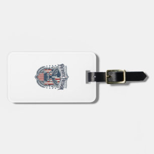 Patriotic City Pride Series Vector Graphic Tee Luggage Tag