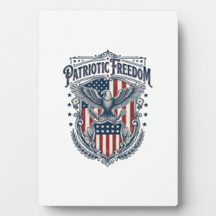 Patriotic City Pride Series Vector Graphic Tee Plaque