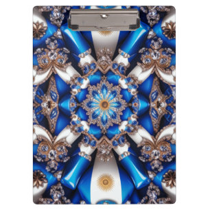 Patriotic Clipboard with Argentinian Colours