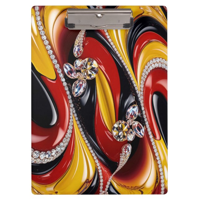 Patriotic Clipboard with Belgian Colours (Front)