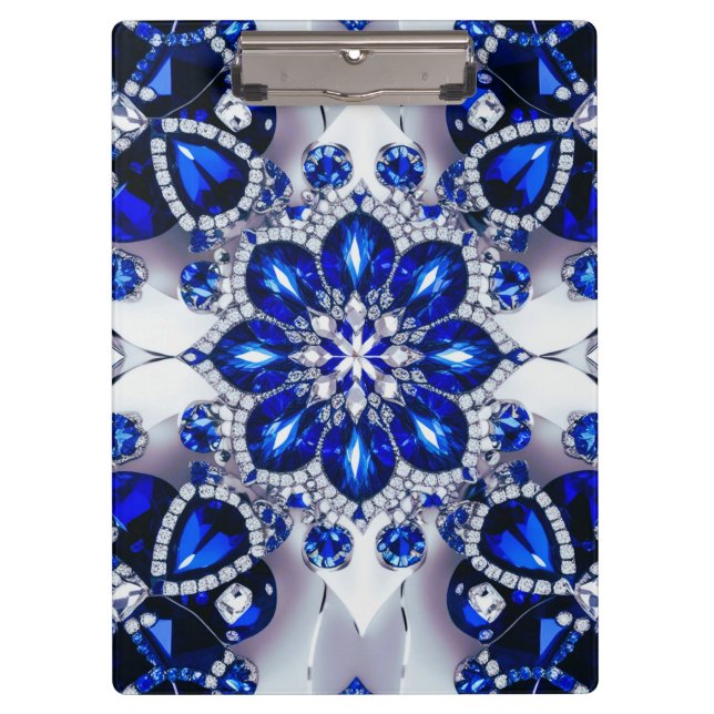 Patriotic Clipboard with Blue White Colours (Front)