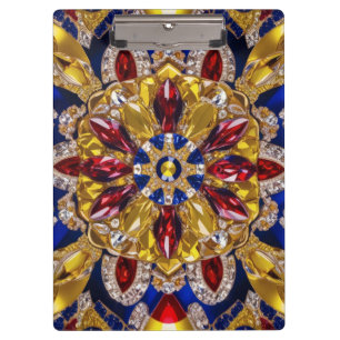 Patriotic Clipboard with Colombia Colours