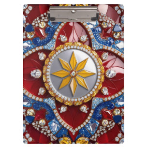 Patriotic Clipboard with Colombian Colours