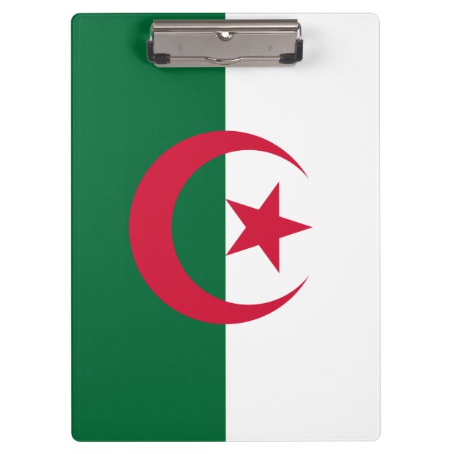 Patriotic Clipboard with flag of Algeria (Front)
