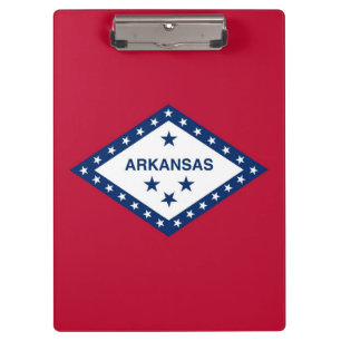 Patriotic Clipboard with flag of Arkansas, USA