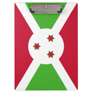 Patriotic Clipboard with flag of Burundi
