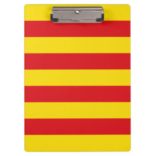 Patriotic Clipboard with flag of Catalonia