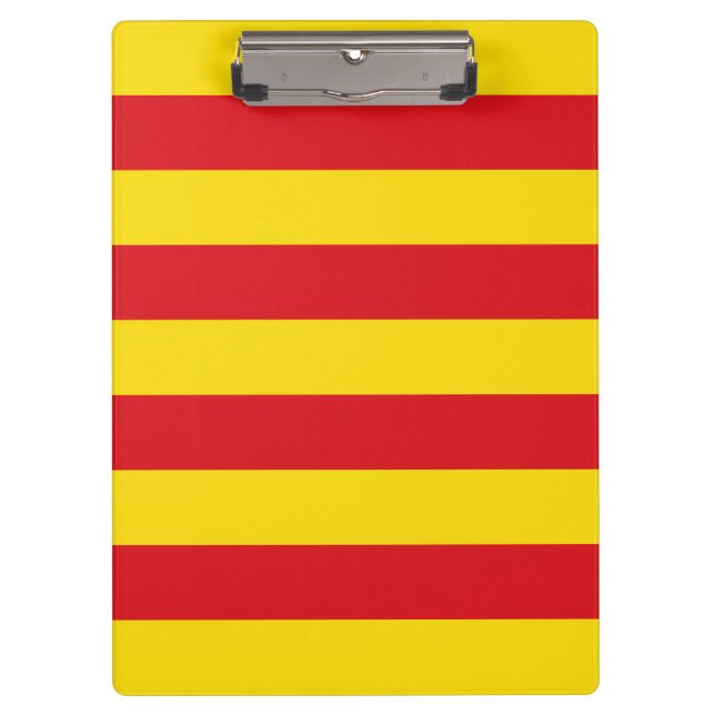 Patriotic Clipboard with flag of Catalonia (Front)