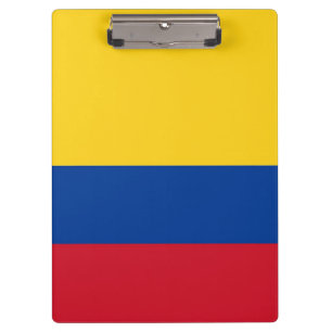 Patriotic Clipboard with flag of Colombia