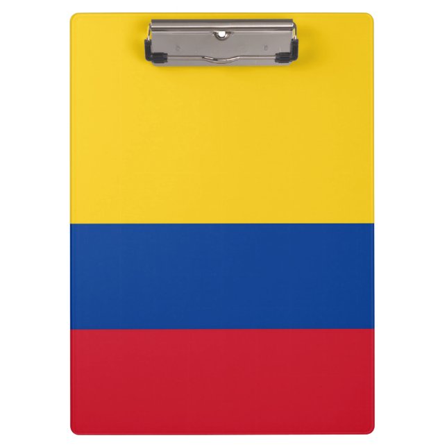 Patriotic Clipboard with flag of Colombia (Front)
