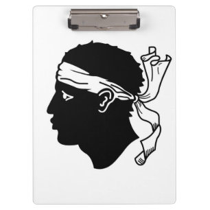 Patriotic Clipboard with flag of Corsica