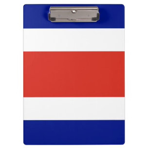 Patriotic Clipboard with flag of Costa Rica