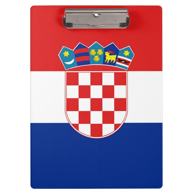 Patriotic Clipboard with flag of Croatia (Front)