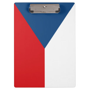 Patriotic Clipboard with flag of Czechia
