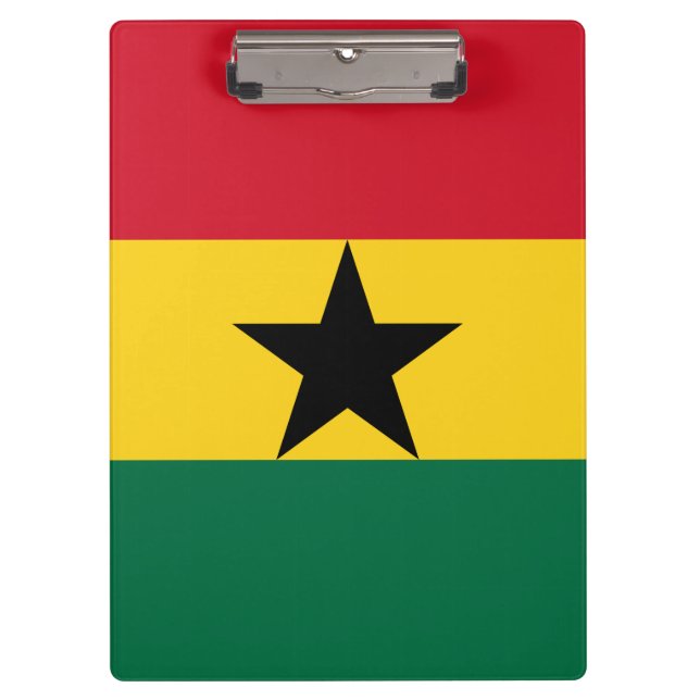 Patriotic Clipboard with flag of Ghana (Front)