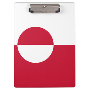 Patriotic Clipboard with flag of Greenland