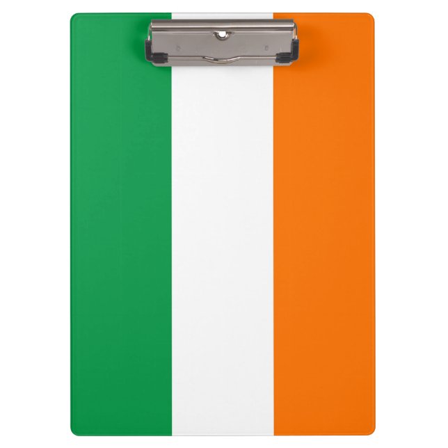 Patriotic Clipboard with flag of Ireland (Front)