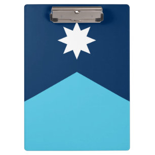 Patriotic Clipboard with flag of Minnesota, USA