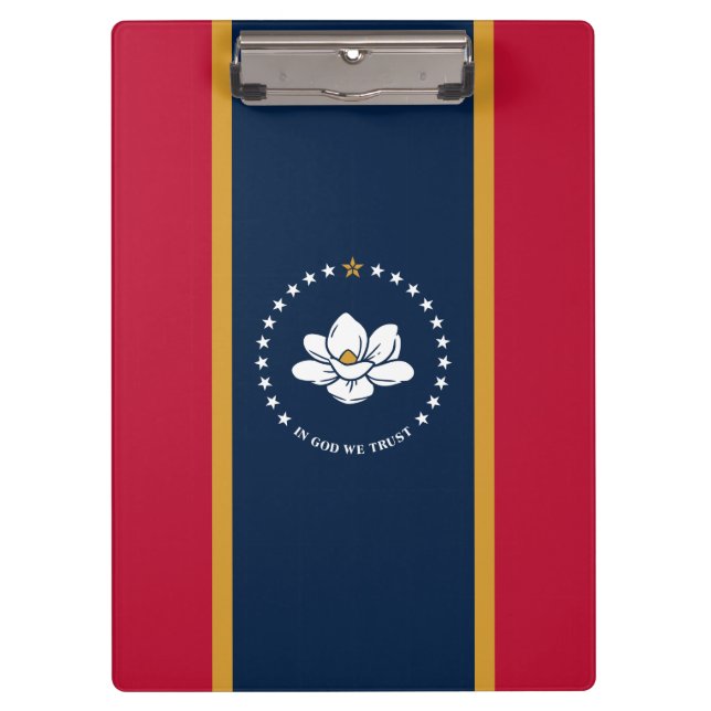 Patriotic Clipboard with flag of Mississippi, USA (Front)
