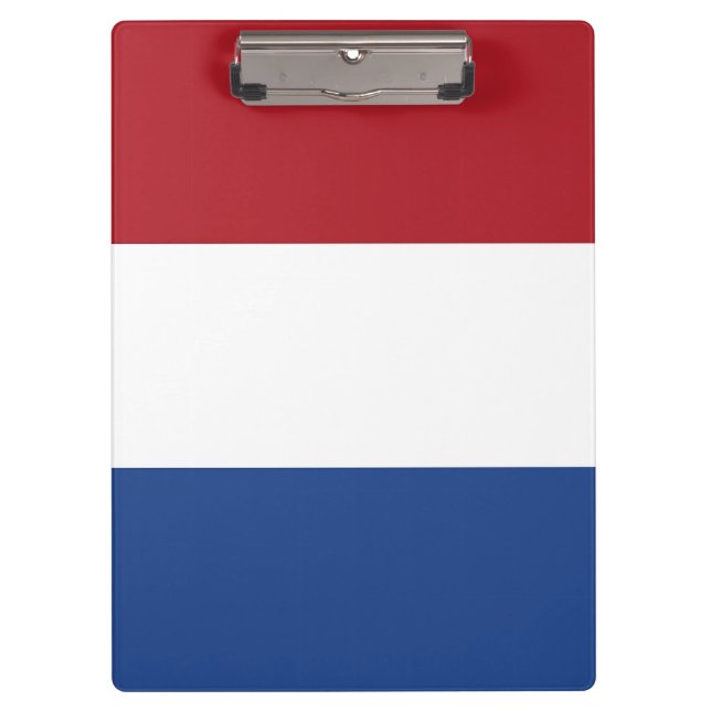 Patriotic Clipboard with flag of Netherlands (Front)