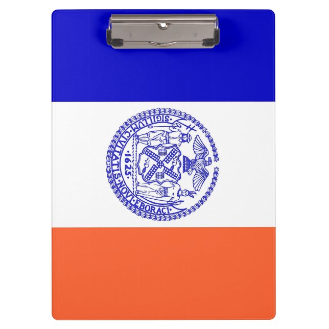 Patriotic Clipboard with flag of New York City (Front)