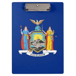 Patriotic Clipboard with flag of New York, USA