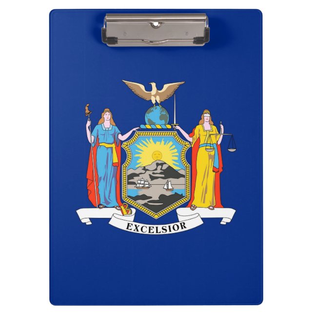 Patriotic Clipboard with flag of New York, USA (Front)