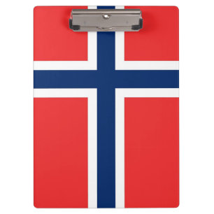Patriotic Clipboard with flag of Norway