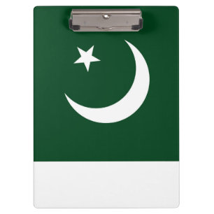 Patriotic Clipboard with flag of Pakistan
