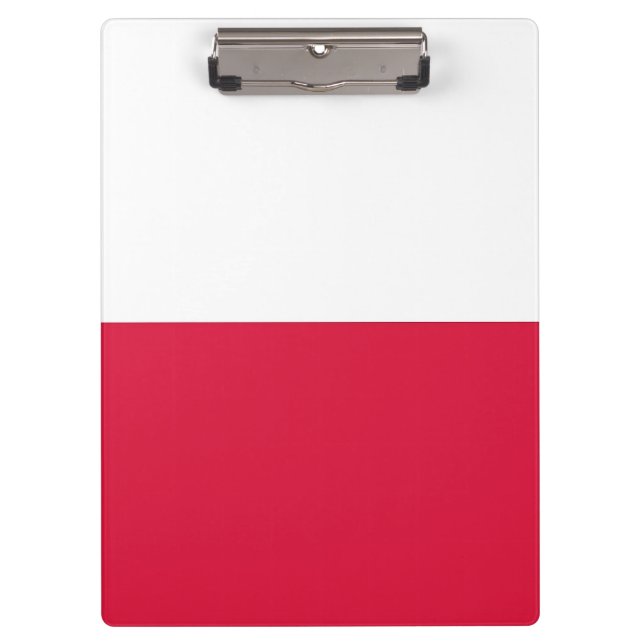 Patriotic Clipboard with flag of Poland (Front)