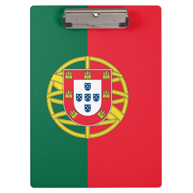 Patriotic Clipboard with flag of Portugal (Front)