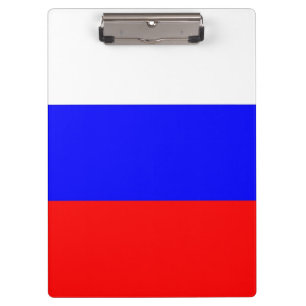 Patriotic Clipboard with flag of Russia