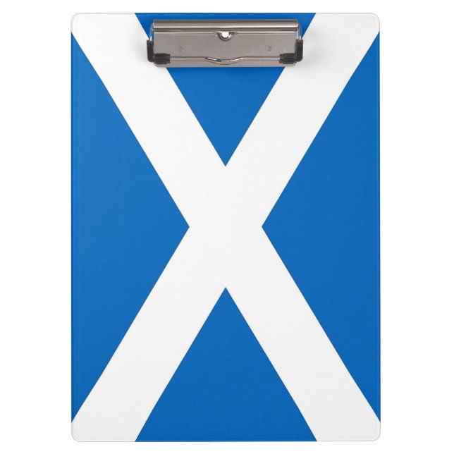 Patriotic Clipboard with flag of Scotland, UK (Front)