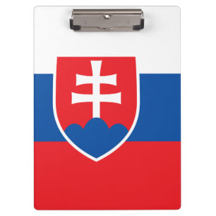 Patriotic Clipboard with flag of Slovakia