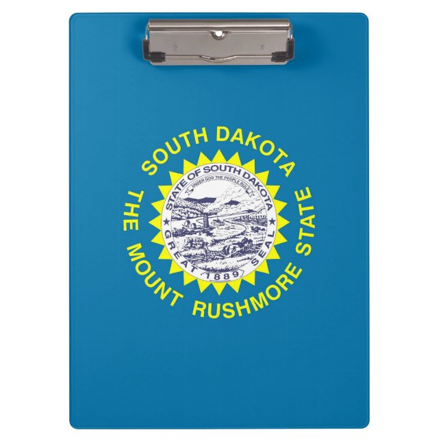 Patriotic Clipboard with flag of South Dakota (Front)